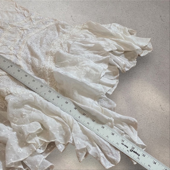 !! SOLD DO NOT BUY !! Vintage L.S.I. White Maxi Skirt - Picture 8 of 8